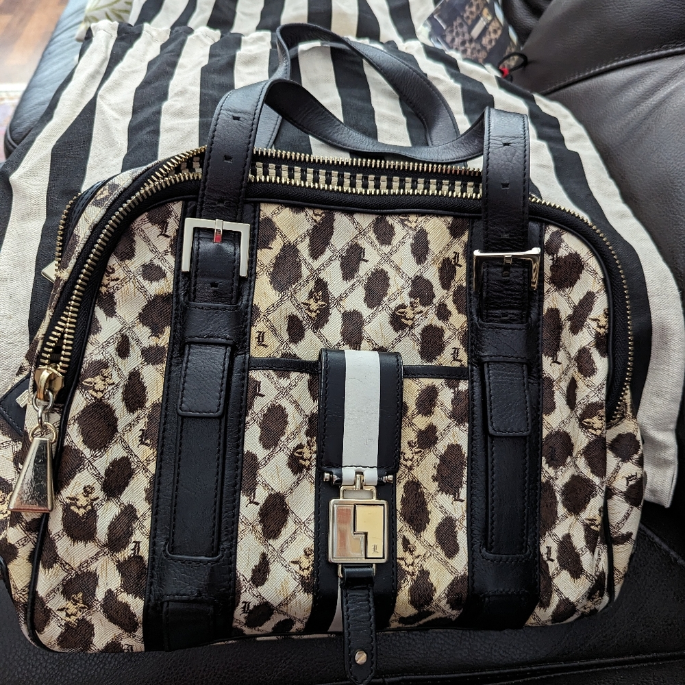L.A.M.B leopard handbag